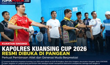 Kapolres Kuansing Cup 2026 Resmi Dibuka, Perkuat Pembinaan Atlet Bulu Tangkis